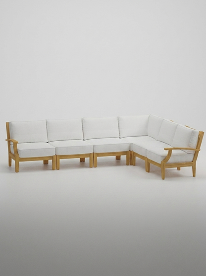 06A Mila 10x8 Sectional - Olefin White - Jrs Patio San Diego