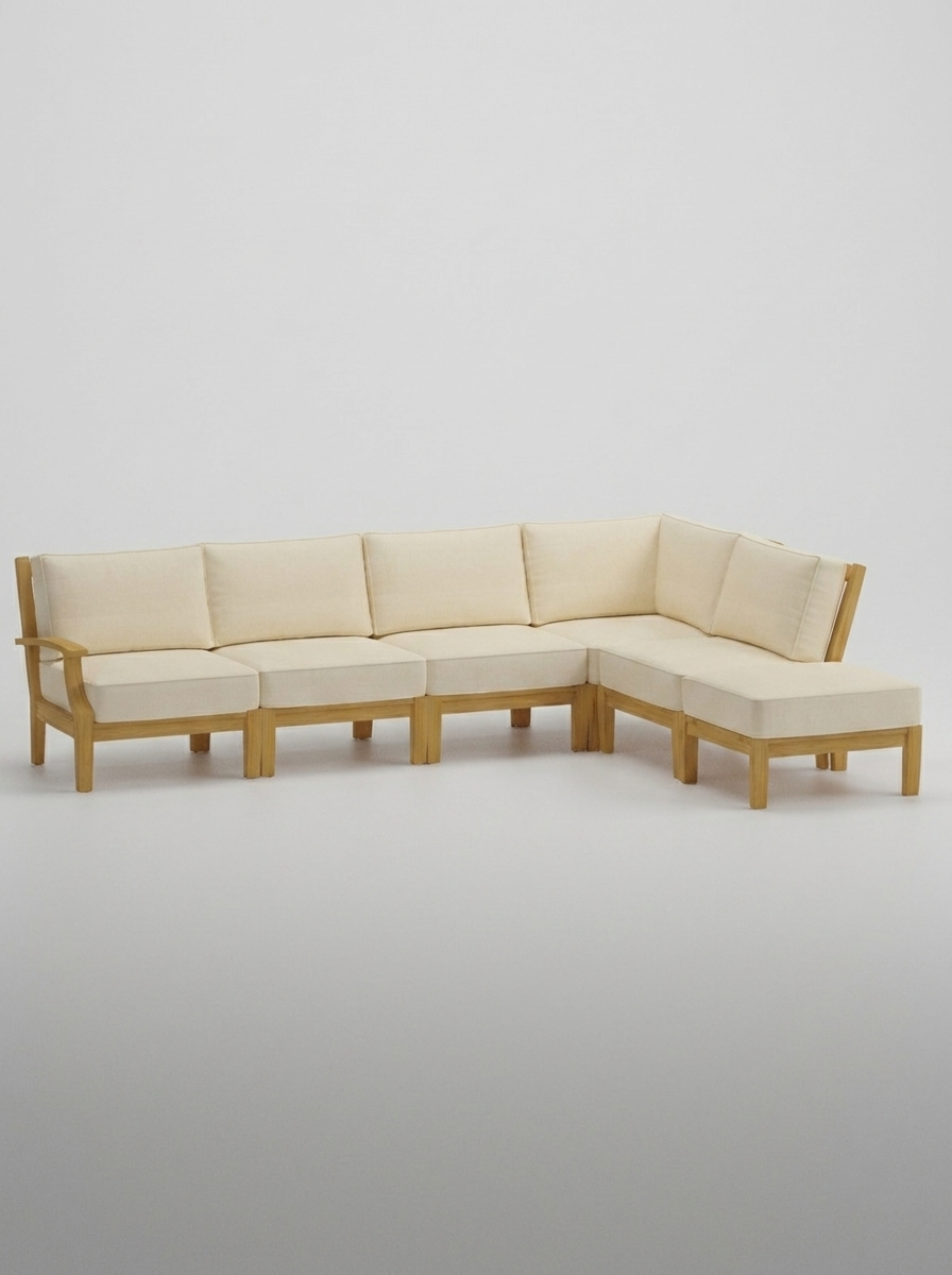 06B Mila Right-Arm Sectional Set - Canvas Canvas - Jrs Patio San Diego