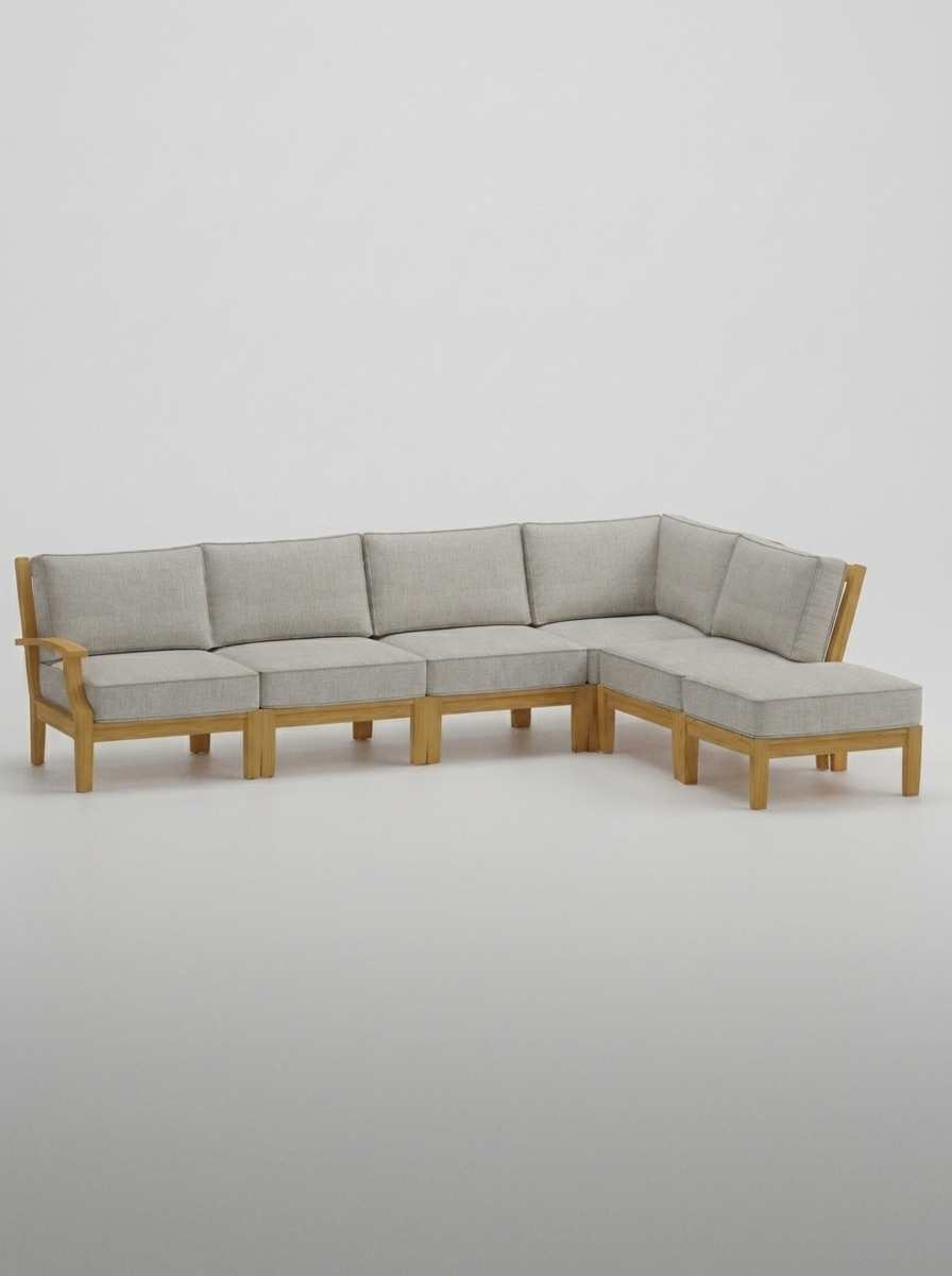 06B Mila Right-Arm Sectional Set - Canvas Granite - Jrs Patio San Diego