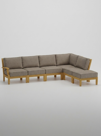 06B Mila Right-Arm Sectional Set - Cast Shale - Jrs Patio San Diego