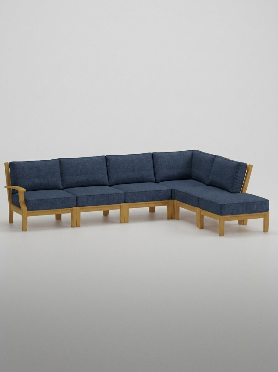06B Mila Right-Arm Sectional Set - Spectrum Indigo - Jrs Patio San Diego