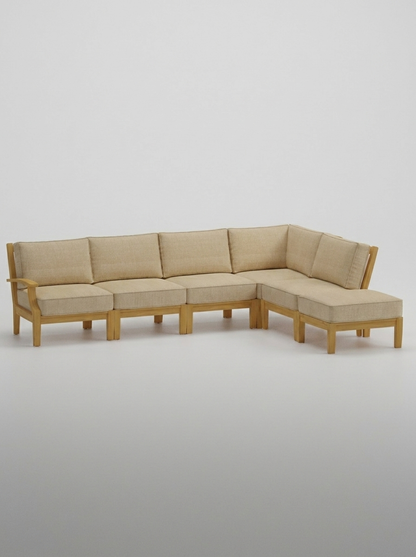 06B Mila Right-Arm Sectional Set - Spectrum Sand - Jrs Patio San Diego