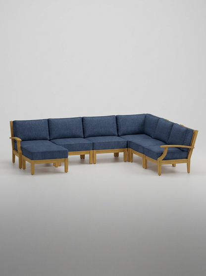 07A Mila U-Shape Sectional Set - Spectrum Indigo - Jrs Patio San Diego