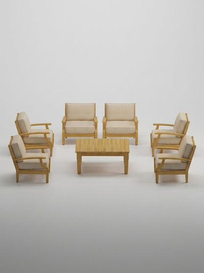 07B Mila Club Chair Set - Canvas Flax - Jrs Patio San Diego