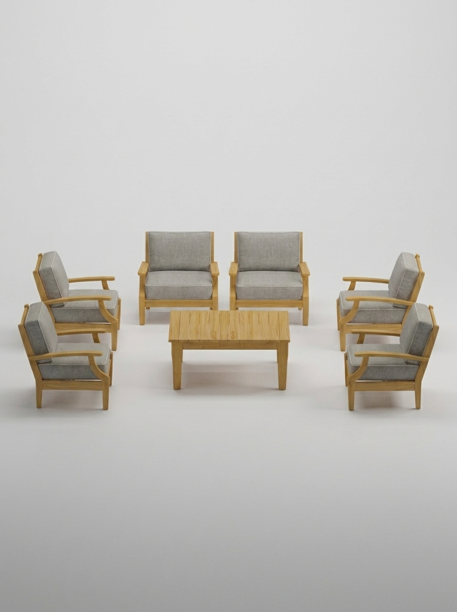 07B Mila Club Chair Set - Canvas Granite - Jrs Patio San Diego