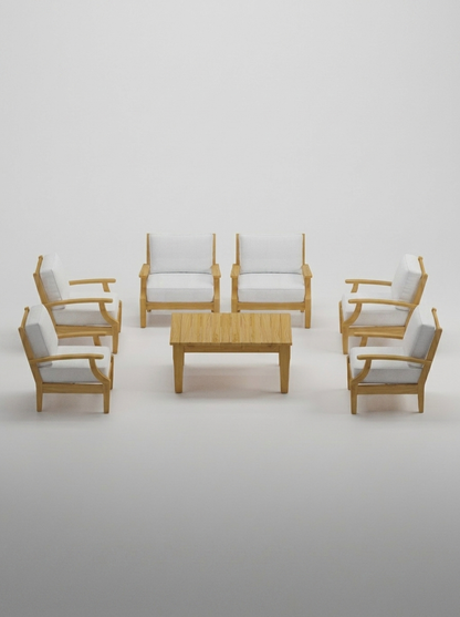 07B Mila Club Chair Set - Olefin White - Jrs Patio San Diego