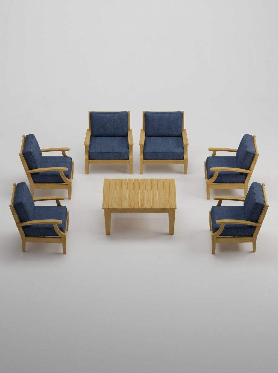 07B Mila Club Chair Set - Spectrum Indigo - Jrs Patio San Diego