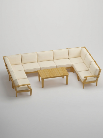 10A Mila U Sectional 10pc - Canvas Canvas - Jrs Patio San Diego