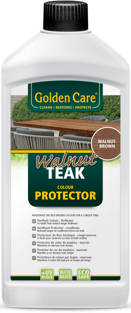 Golden Care Walnut Teak & Hardwood Protector - teak and hardwood outdoor furniture care product