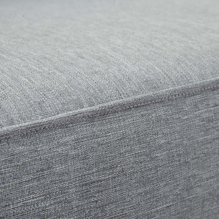 Marina Outdoor Patio Teak Left-Facing Sofa - Natural Gray