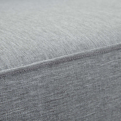Marina Outdoor Patio Teak Left-Facing Sofa - Natural Gray