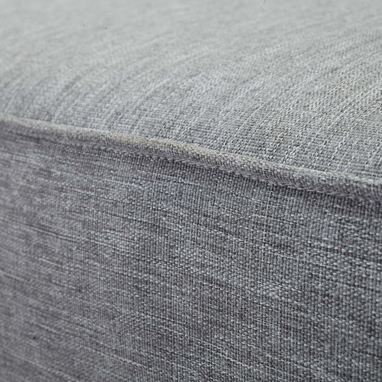 Marina Outdoor Patio Teak Right-Facing Sofa - Natural Gray