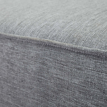 Marina Outdoor Patio Teak Right-Facing Sofa - Natural Gray