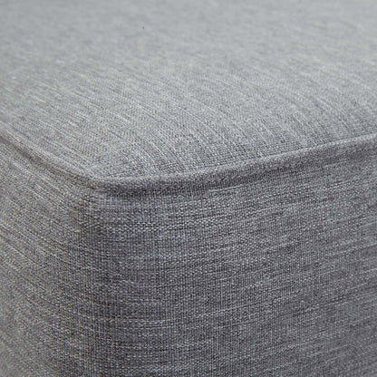 Marina Armless Outdoor Patio Teak Sofa - Natural Gray