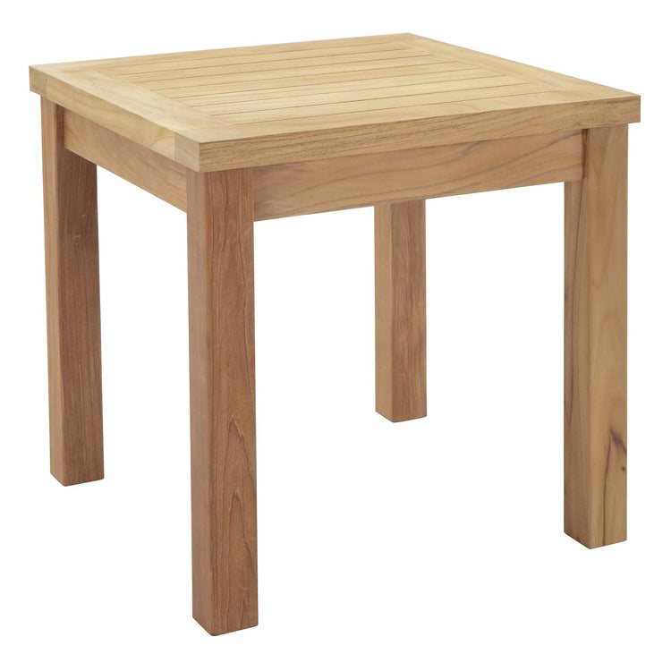 Marina Outdoor Patio Teak Side Table - Default Title