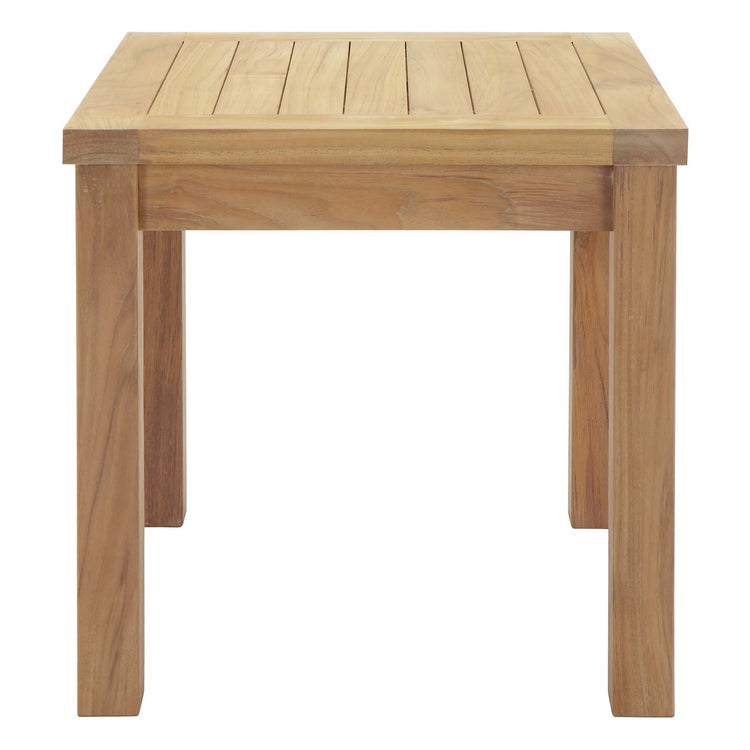 Marina Outdoor Patio Teak Side Table - Default Title