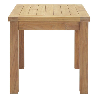 Marina Outdoor Patio Teak Side Table - Default Title