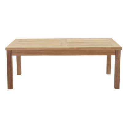 Marina 4 Piece Outdoor Patio Teak Set - Natural Navy