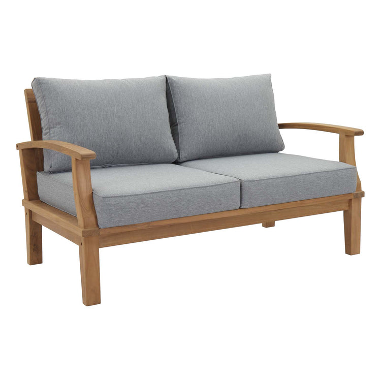 Marina 3 Piece Outdoor Patio Teak Set - Natural Gray