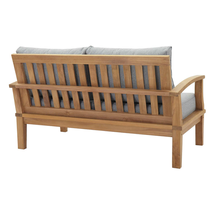 Marina 8 Piece Outdoor Patio Teak Set - Natural Gray