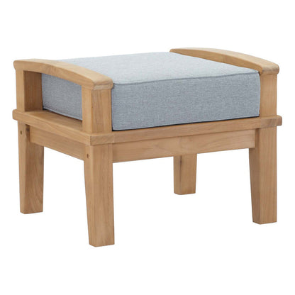 Marina 8 Piece Outdoor Patio Teak Set - Natural Gray