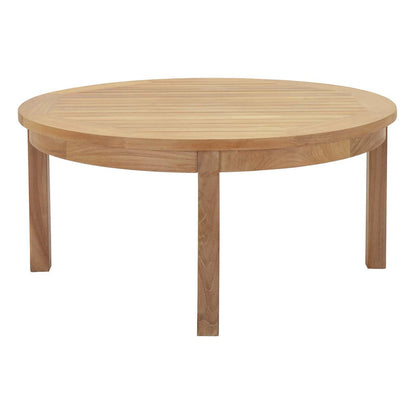 Marina 3 Piece Outdoor Patio Teak Set - Natural Gray
