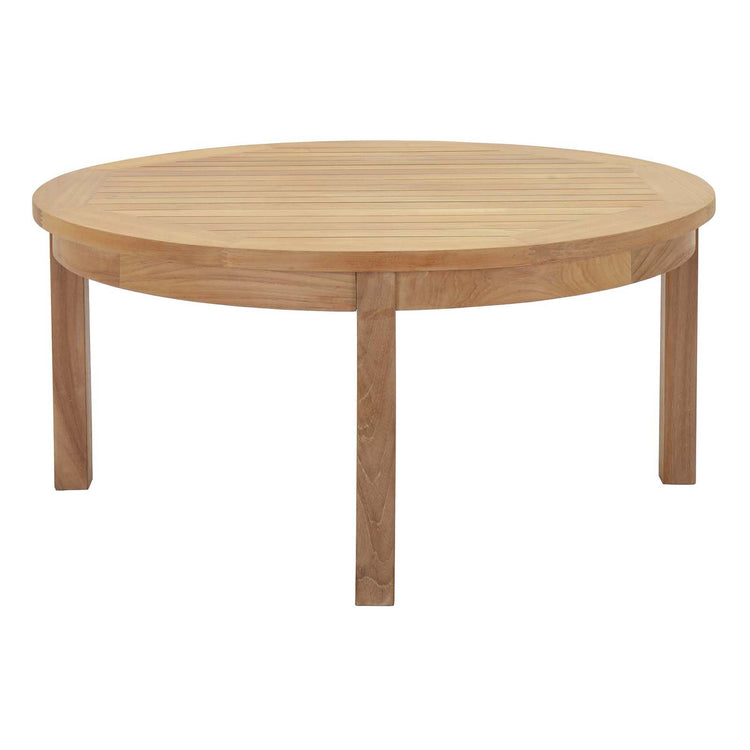 Marina 3 Piece Outdoor Patio Teak Set - Natural Navy