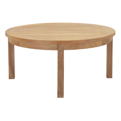 Marina 3 Piece Outdoor Patio Teak Set - Natural Navy