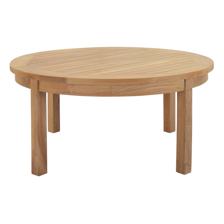 Marina 3 Piece Outdoor Patio Teak Set - Natural Navy