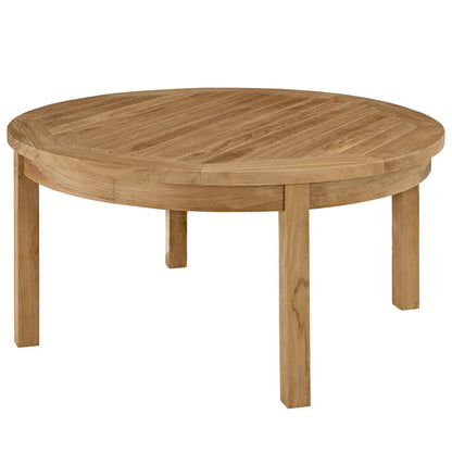 Marina 3 Piece Outdoor Patio Teak Set - Natural White