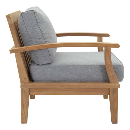 Marina 8 Piece Outdoor Patio Teak Set - Natural Gray