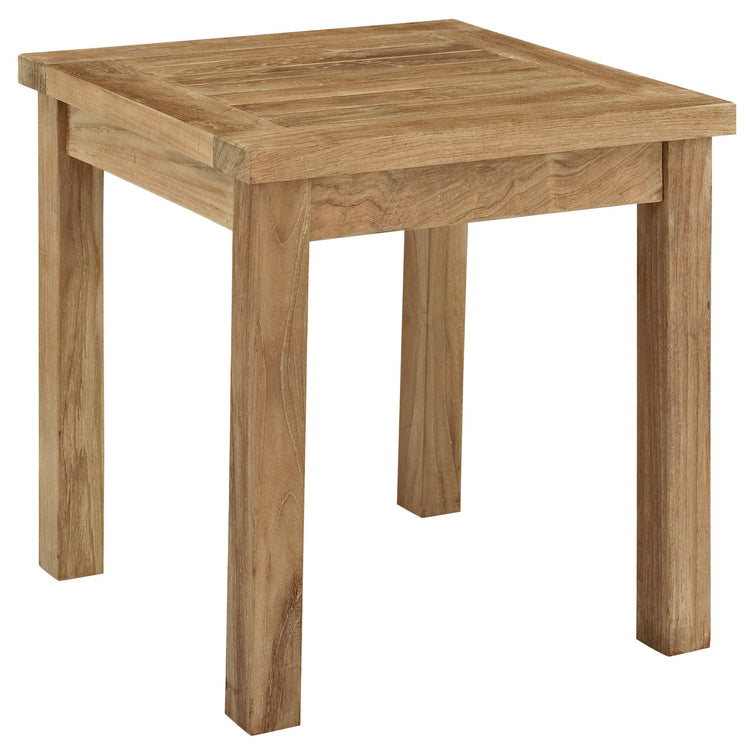 Marina 7 Piece Outdoor Patio Teak Set - Natural White