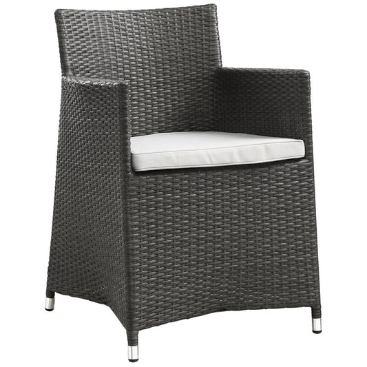 Junction Dining Outdoor Patio Armchair - Brown White