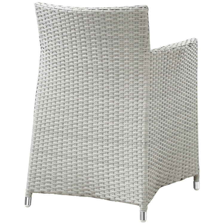 Junction Dining Outdoor Patio Armchair - Gray White