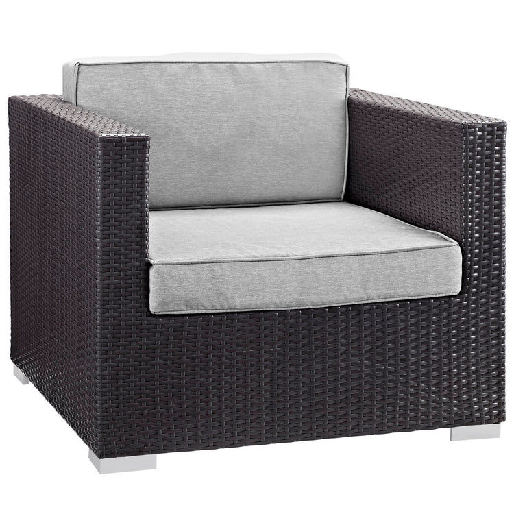 Gather Outdoor Patio Armchair - Espresso Gray