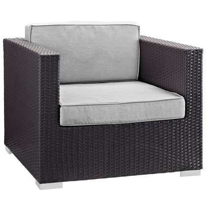 Gather Outdoor Patio Armchair - Espresso Gray