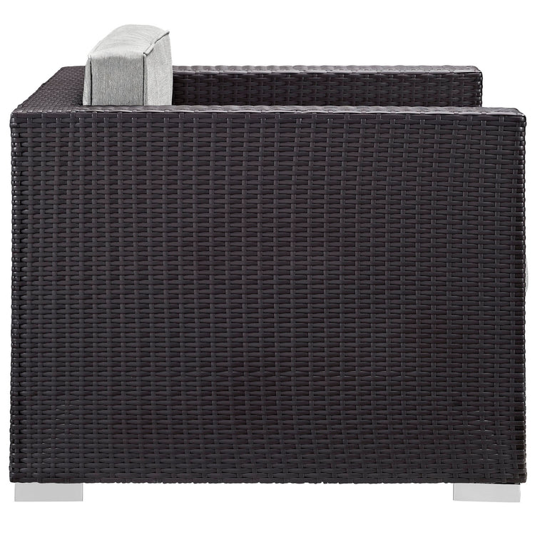 Gather Outdoor Patio Armchair - Espresso Gray