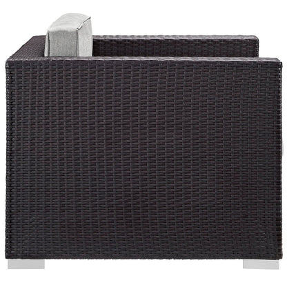 Gather Outdoor Patio Armchair - Espresso Gray