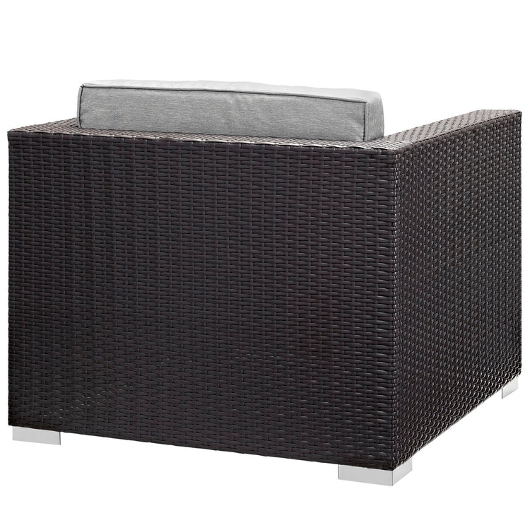 Gather Outdoor Patio Armchair - Espresso Gray
