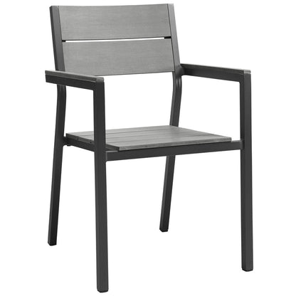 Maine 3 Piece Outdoor Patio Dining Set - Default Title