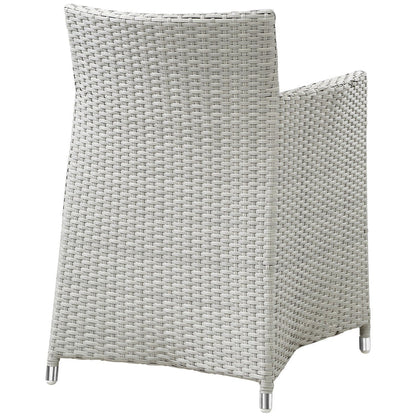 Junction 5 Piece Outdoor Patio Dining Set - Gray White