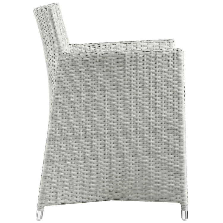 Junction 7 Piece Outdoor Patio Dining Set - Gray White