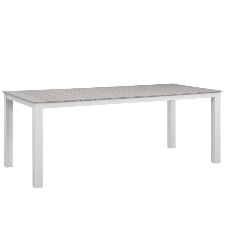 Junction 7 Piece Outdoor Patio Dining Set - Gray White