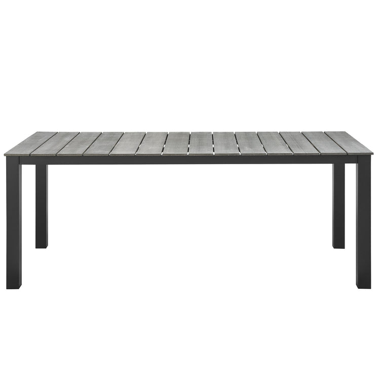 Maine 9 Piece Outdoor Patio Dining Set - Brown Gray