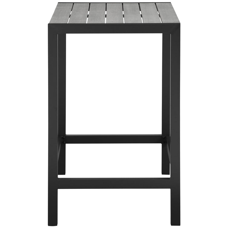 Maine 5 Piece Outdoor Patio Bar Set - Brown Gray