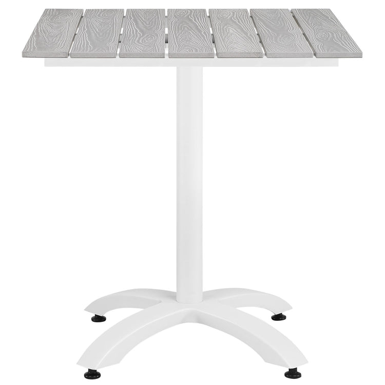Junction 3 Piece Outdoor Patio Dining Set - Gray White