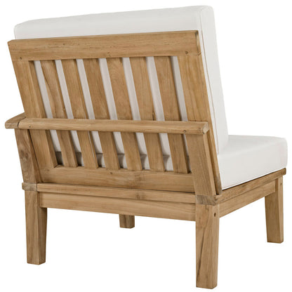 Marina 4 Piece Outdoor Patio Teak Set - Natural White