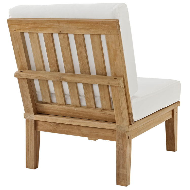 Marina 2 Piece Outdoor Patio Teak Set - Natural White
