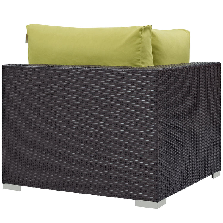 Convene Outdoor Patio Corner - Espresso Peridot
