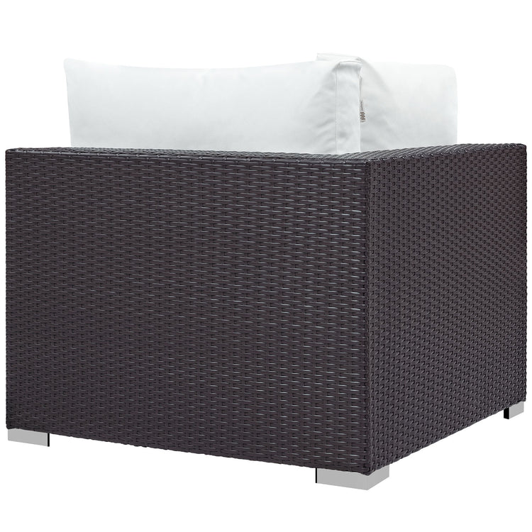 Convene Outdoor Patio Corner - Espresso White